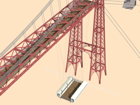 BROOKLYN BRIDGE VEHICLE TRUCK CAR FOREST ROAD LAND STAIRS RIFLE PLATFORM WORLD WAR CHAINS CHAIN FL 3D Model