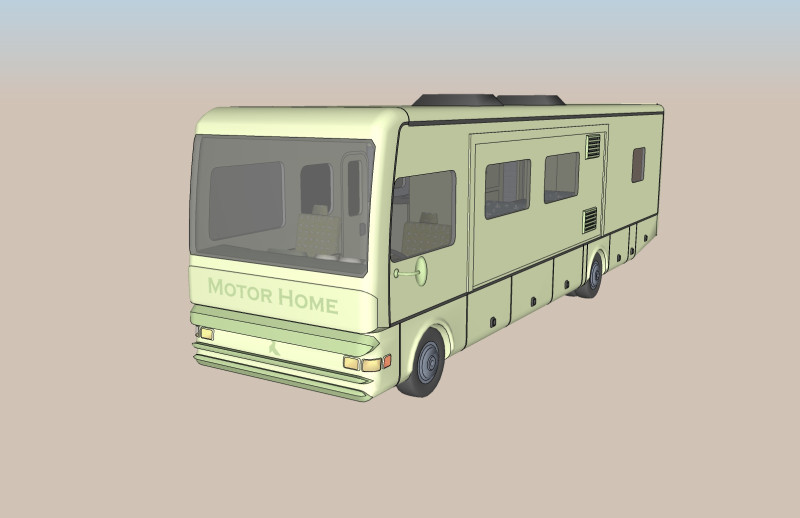 CARAVAN MOTOR HOME VEHICLE TRUCK CAR FOREST GRASS LAND WEAPON RIFLE SOLDIER WORLD WAR CHAINS F Modelo 3D .c4d .max .obj .3ds .fbx .stl .blend