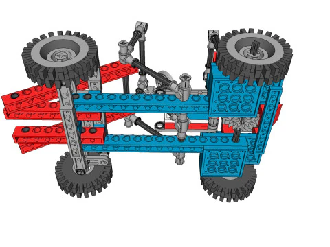 MOBILI VEICOLO CAMION AUTO FORESTA ERBA TERRA ARMA FUCILE SOLDATO GUERRA MONDIALE CATENE CATENA VOLANTE Modello 3D