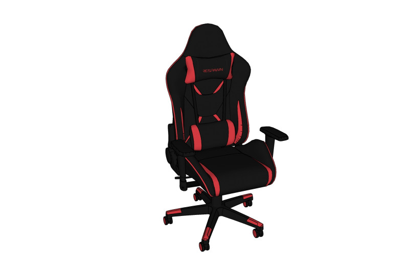 CHAIR SEAT OFFICE FURNITURE HOME GAMER HOUSE TABLE 26 COMPUTER Model 3D .c4d .max .obj .3ds .fbx .stl .blend