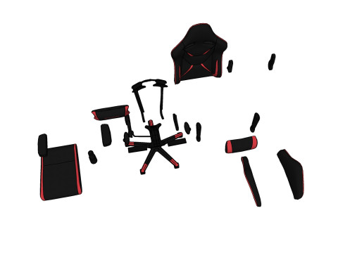CHAIR SEAT OFFICE FURNITURE HOME GAMER HOUSE TABLE 26 COMPUTER Model 3D