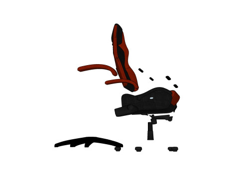 CHAIR SEAT OFFICE FURNITURE HOME GAMER HOUSE TABLE 24 COMPUTER Modello 3D