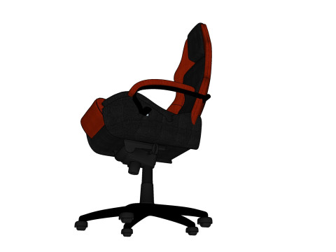 CHAIR SEAT OFFICE FURNITURE HOME GAMER HOUSE TABLE 24 COMPUTER Modello 3D