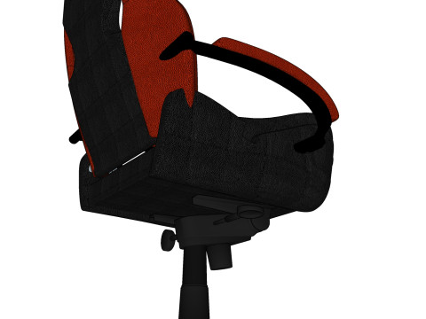 CHAIR SEAT OFFICE FURNITURE HOME GAMER HOUSE TABLE 24 COMPUTER Modello 3D