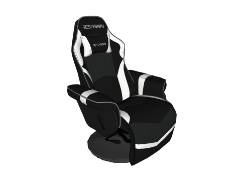 CHAIR SEAT OFFICE FURNITURE HOME GAMER HOUSE TABLE 23 COMPUTER 3D Model