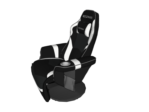 CHAIR SEAT OFFICE FURNITURE HOME GAMER HOUSE TABLE 23 COMPUTER 3D 모델