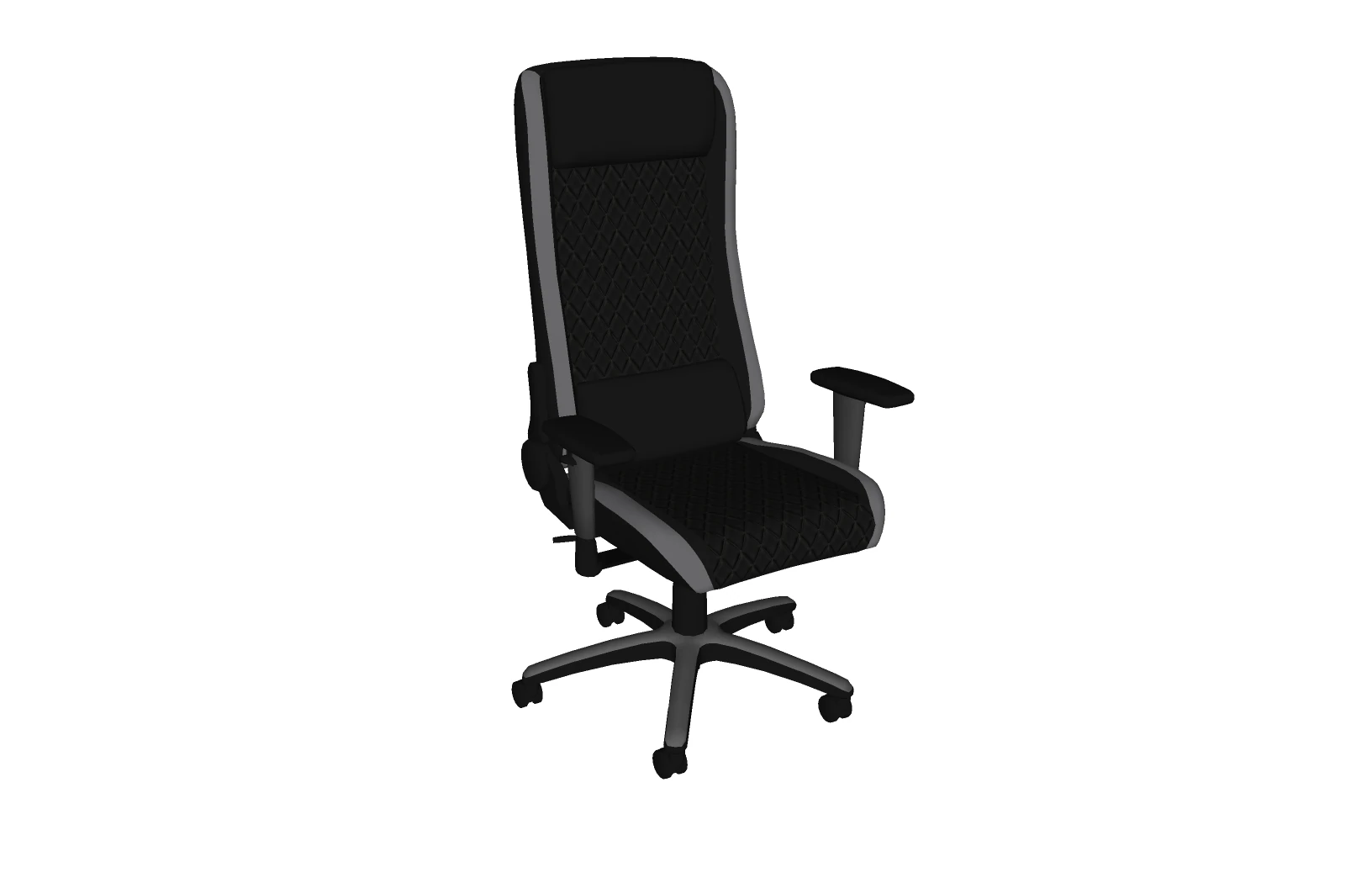 STOEL ZITTING KANTOORMEUBILAIR THUISGAMER EEN HUIS TAFEL COMPUTER 3D Model .c4d .max .obj .3ds .fbx .stl .blend 