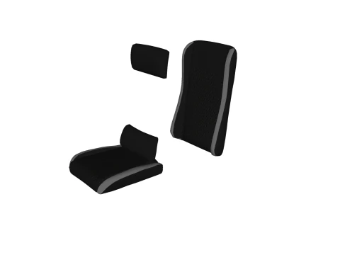 STOEL ZITTING KANTOORMEUBILAIR THUISGAMER EEN HUIS TAFEL COMPUTER 3D Model