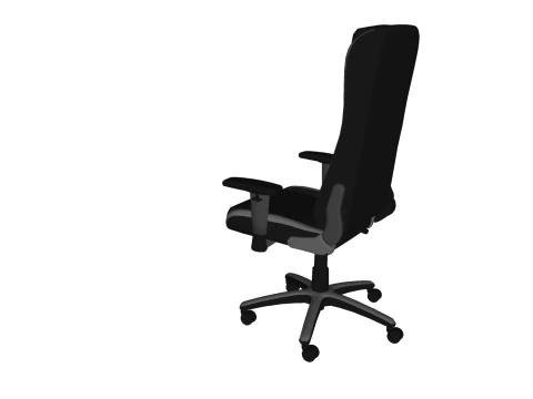 STOEL ZITTING KANTOORMEUBILAIR THUISGAMER EEN HUIS TAFEL COMPUTER 3D Model