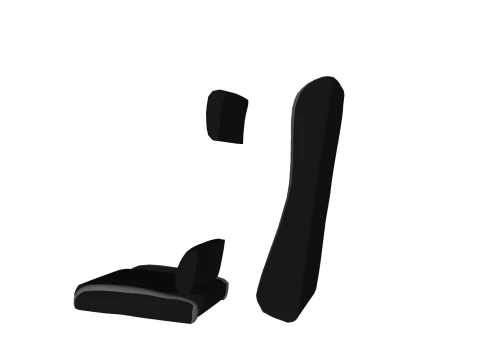 STOEL ZITTING KANTOORMEUBILAIR THUISGAMER EEN HUIS TAFEL COMPUTER 3D Model