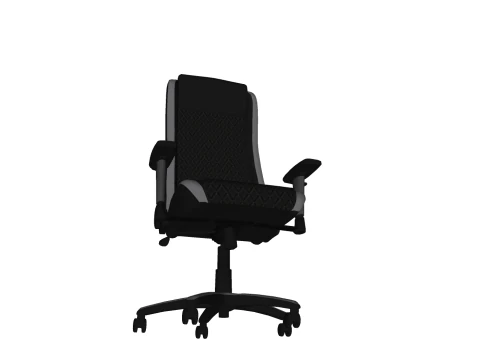 STOEL ZITTING KANTOORMEUBILAIR THUISGAMER EEN HUIS TAFEL COMPUTER 3D Model
