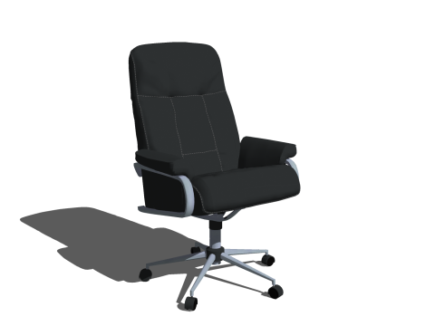 CHAIR SEAT OFFICE FURNITURE HOME GAMER B HOUSE TABLE COMPUTER 3D Model