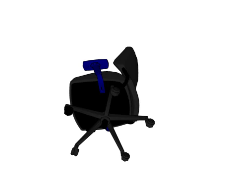 SEDIA SEDILE MOBILI PER UFFICIO CASA GAMER C HOUSE TAVOLO COMPUTER Modello 3D