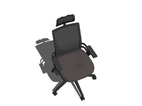 SEDIA SEDILE MOBILI DA UFFICIO CASA D GAMER CASA DA TAVOLO COMPUTER Modello 3D