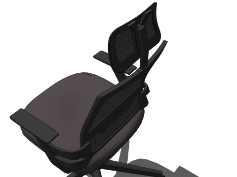 SEDIA SEDILE MOBILI DA UFFICIO CASA D GAMER CASA DA TAVOLO COMPUTER Modello 3D