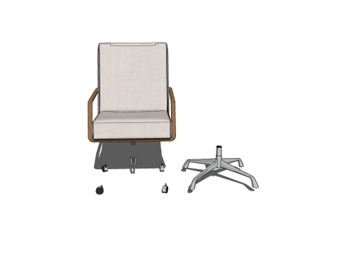 CHAIR SEAT OFFICE FURNITURE HOME E GAMER HOUSE TABLE COMPUTER 3D Model