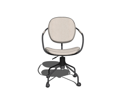 CHAIR SEAT OFFICE FURNITURE HOME F GAMER HOUSE TABLE COMPUTER Modello 3D