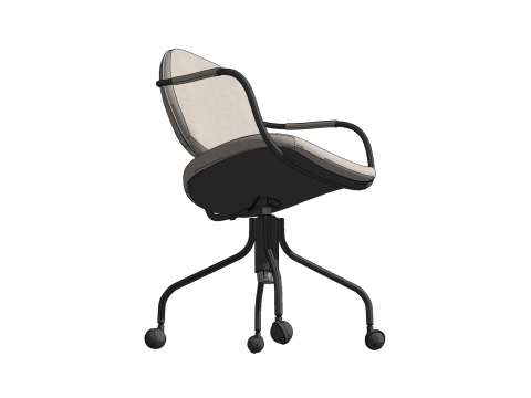 CHAIR SEAT OFFICE FURNITURE HOME F GAMER HOUSE TABLE COMPUTER Modello 3D