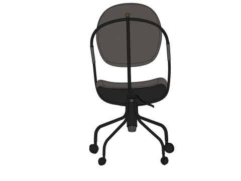 CHAIR SEAT OFFICE FURNITURE HOME F GAMER HOUSE TABLE COMPUTER Modello 3D