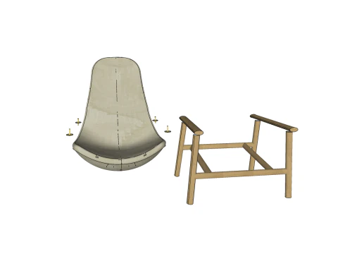 CHAIR SEAT OFFICE FURNITURE HOME G GAMER HOUSE TABLE COMPUTER 3D Model