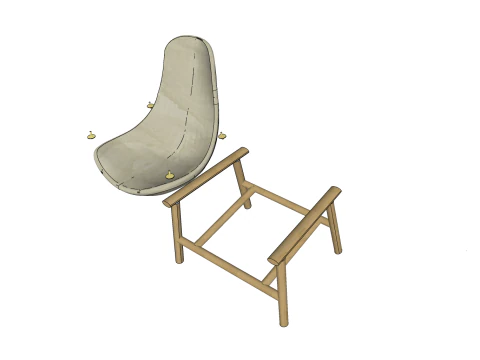 CHAIR SEAT OFFICE FURNITURE HOME G GAMER HOUSE TABLE COMPUTER 3D Model
