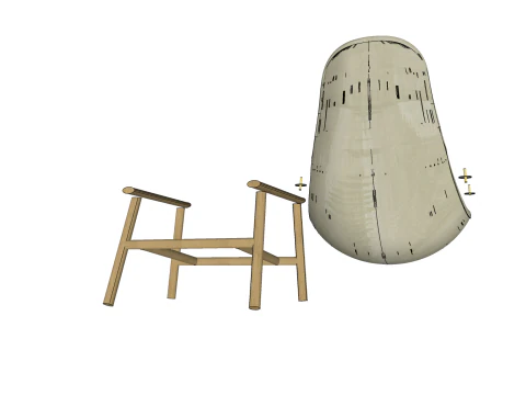 CHAIR SEAT OFFICE FURNITURE HOME G GAMER HOUSE TABLE COMPUTER 3D Model