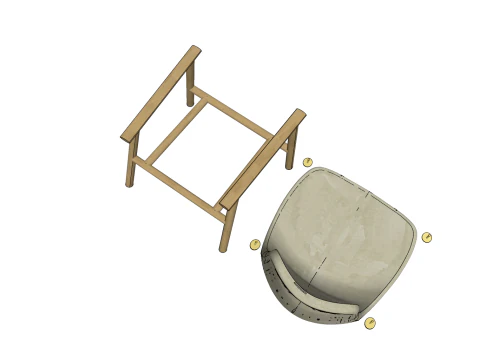 CHAIR SEAT OFFICE FURNITURE HOME G GAMER HOUSE TABLE COMPUTER 3D Model