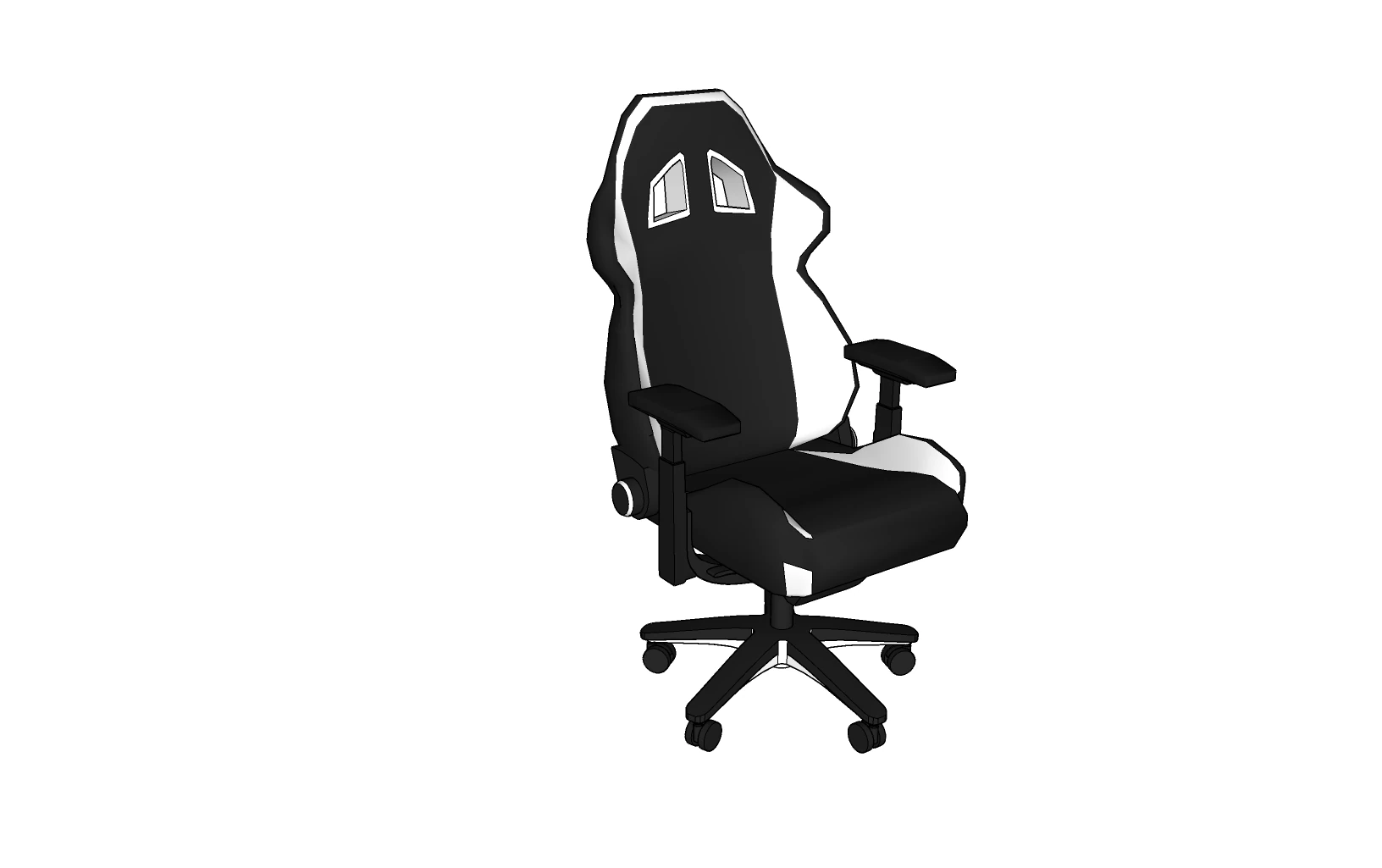 CHAIR SEAT OFFICE FURNITURE HOME H GAMER HOUSE TABLE COMPUTER 3D Model .c4d .max .obj .3ds .fbx .stl .blend 