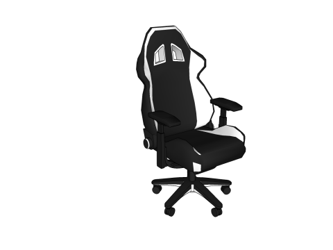 CHAIR SEAT OFFICE FURNITURE HOME H GAMER HOUSE TABLE COMPUTER 3D मॉडल