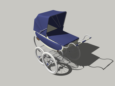 CHILDRENS BABY CARRIER WHEELS CHAIR SEAT OFFICE FURNITURE HOME GAMER HOUSE TABLE 14 COMPUTER PRESCH 3D Модель