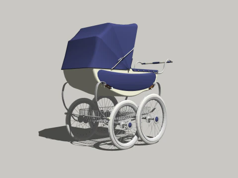 CHILDRENS BABY CARRIER WHEELS CHAIR SEAT OFFICE FURNITURE HOME GAMER HOUSE TABLE 14 COMPUTER PRESCH 3D Model