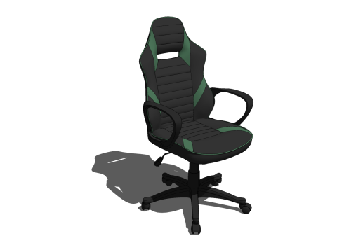 CHAIR SEAT OFFICE FURNITURE HOME GAMER L HOUSE TABLE COMPUTER 3D Model