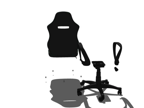 SEDIA SEDILE MOBILI DA UFFICIO CASA GAMER L CASA TAVOLO COMPUTER Modello 3D