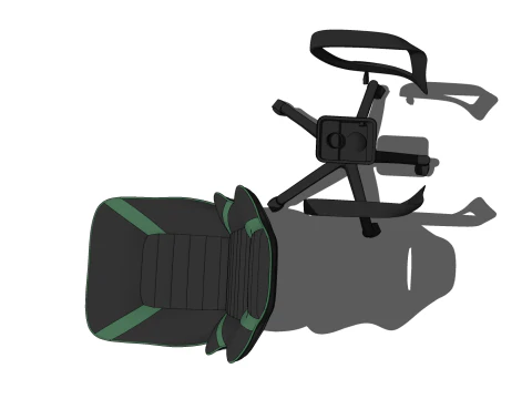 SEDIA SEDILE MOBILI DA UFFICIO CASA GAMER L CASA TAVOLO COMPUTER Modello 3D