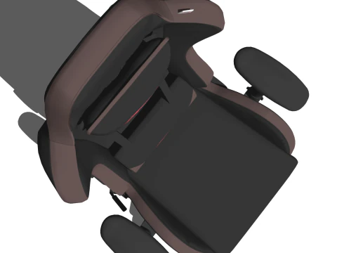 SEDIA SEDILE MOBILI PER UFFICIO CASA GAMER LL CASA TAVOLO COMPUTER Modello 3D