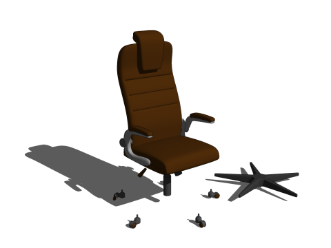CHAIR SEAT OFFICE FURNITURE HOME Chair GAMER HOUSE TABLE COMPUTER Home 3D Model