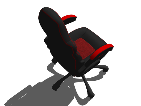 CHAIR SEAT OFFICE FURNITURE HOME N GAMER HOUSE TABLE COMPUTER 3D Model