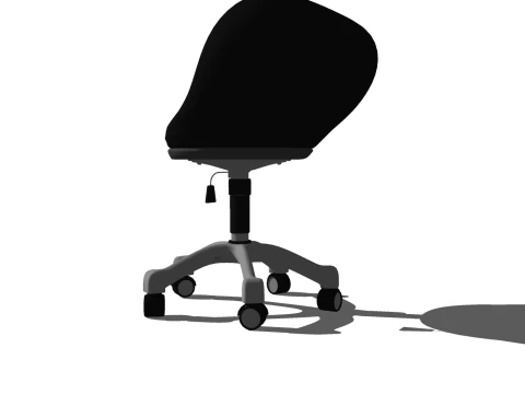 SEDIA SEDILE MOBILI PER UFFICIO CASA O GAMER CASA TAVOLO COMPUTER Modello 3D