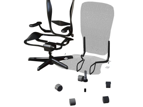 SEDIA SEDILE MOBILI DA UFFICIO CASA P GAMER CASA DA TAVOLO COMPUTER Modello 3D