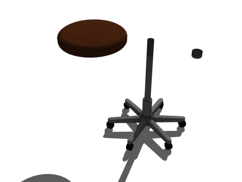 SEDIA SEDILE MOBILI DA UFFICIO CASA DA GIOCO CASA DA TAVOLO COMPUTER Modello 3D