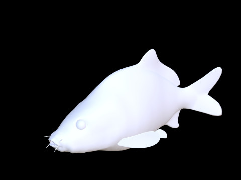 Carp Animated FISH 3D ANIMATED CARP WATER RIVER OCEAN SEA FISHING ANIMAL 3D मॉडल