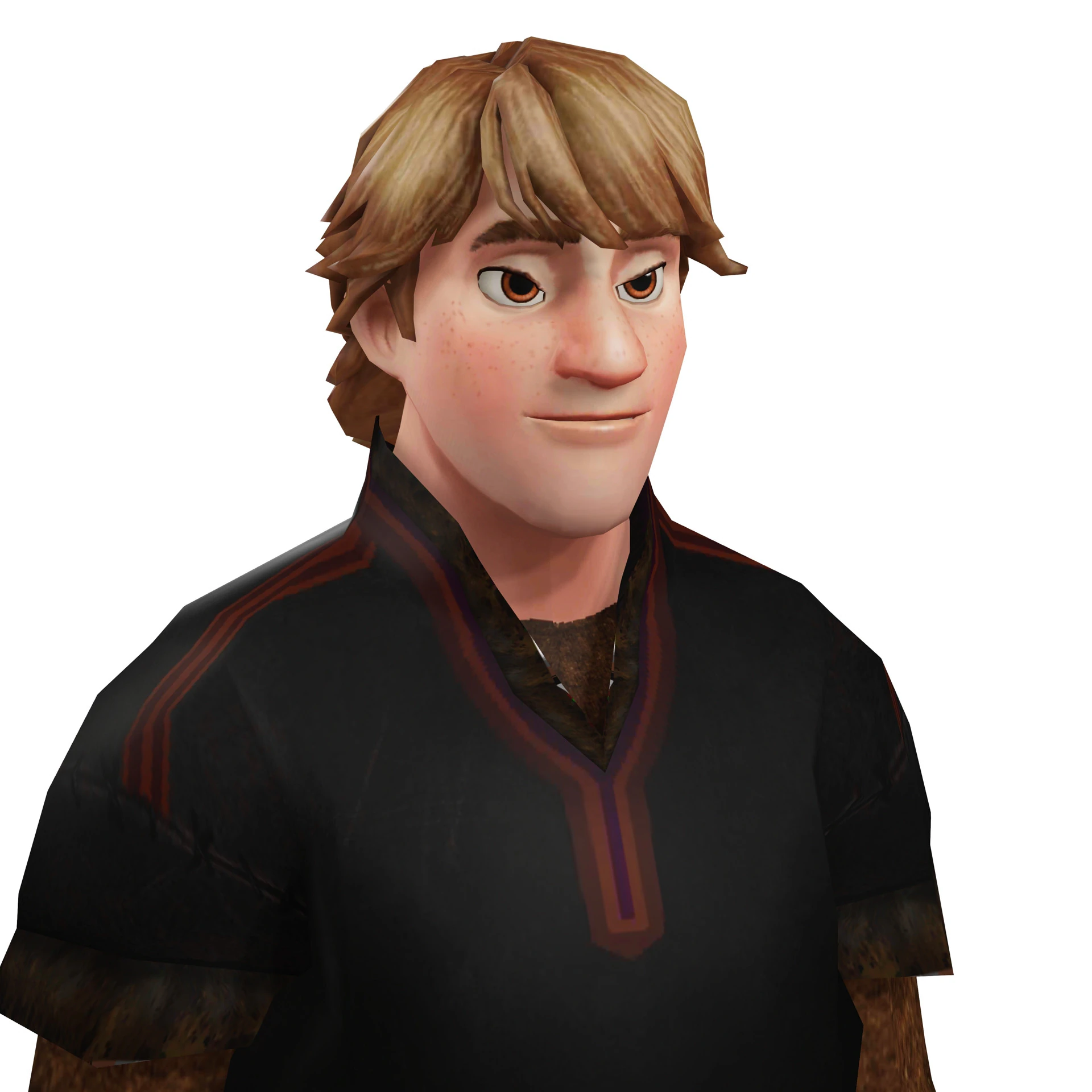 KRISTOFF FROZEN RIGGED STL OBJ FBX FROZEN FANTASY CASTLE MEDIEVAL TIMER BOY MAN 3D Model .c4d .max .obj .3ds .fbx .stl .blend 