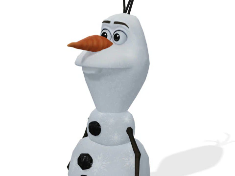 OLAF FROZEN RIGGED STL OBJ FBX FROZEN FANTASY CASTLE MEDIEVAL TIMES ELSA OLAF 3D Model
