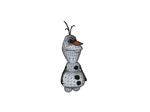 OLAF FROZEN RIGGED STL OBJ FBX FROZEN FANTASY CASTLE MEDIEVAL TIMES ELSA OLAF Modelo 3D