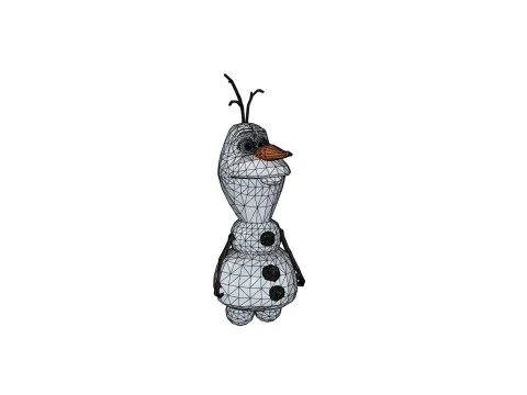 OLAF FROZEN RIGGED STL OBJ FBX FROZEN FANTASY CASTLE MEDIEVAL TIMES ELSA OLAF 3D Model