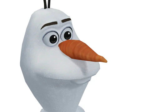OLAF FROZEN RIGGED STL OBJ FBX FROZEN FANTASY CASTLE MEDIEVAL TIMES ELSA OLAF 3D Model