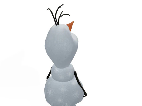 OLAF FROZEN RIGGED STL OBJ FBX FROZEN FANTASY CASTLE MEDIEVAL TIMES ELSA OLAF 3D Model