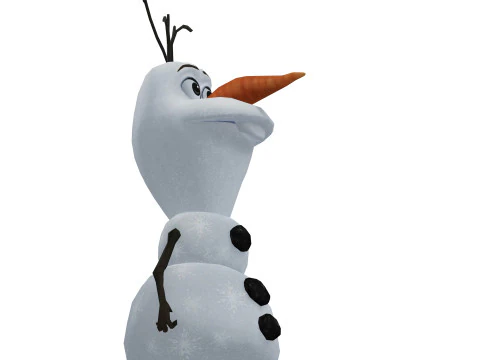 OLAF FROZEN RIGGED STL OBJ FBX FROZEN FANTASY CASTLE MEDIEVAL TIMES ELSA OLAF 3D Model