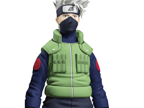 HATAKE KAKASHI NARUTO POKMON NINJA WARRIOR FREE DOWNLOAD 3D MODEL FBX OBJ 3D Модель