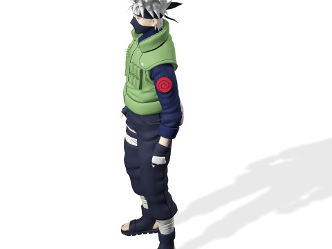 HATAKE KAKASHI NARUTO POKMON NINJA WARRIOR FREE DOWNLOAD 3D MODEL FBX OBJ 3D Модель